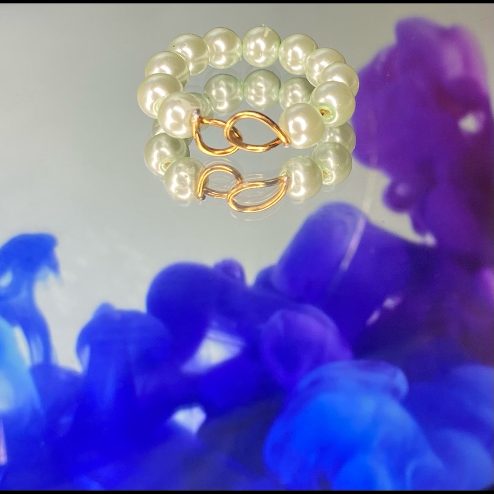 Sea green resizable ring